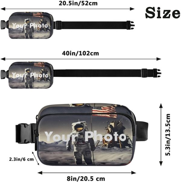 Custom Photo 21341143C Fanny Packs for Women & Men - Belt Bag. Crossbody. Running & Waist Packs - Image 3