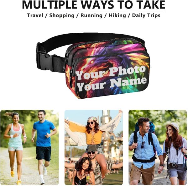 Custom Photo Name Fanny Packs for Women Fanny Pack For Men Belt Bag Crossbody Fanny Packs for Women Running Fanny Pack Waist Pack 21341053 - Image 6